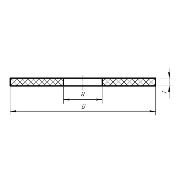 Cutting-off wheel on bakelite bond reinforсed 41 125x2.5x22.23 mm 14А F24 SI37-43 80 321285-1 photo