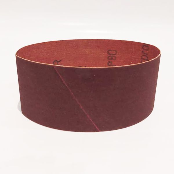 Sanding tape glued in an "overlap" (set of 3 pcs.) 75x533 mm fabric base X waterproof Corund P600 295215-02170100600 photo