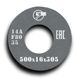 Grinding wheel on ceramic bond 1 500x16x305 mm 14А F80 O 6 50 311346-10471 фото 1