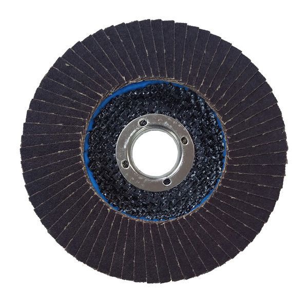 Круг шлiфувальний пелюстковий тарiльчастий тип А 125х22.23 мм 80 м/с тканинна основа X водостiйка ZrCorund P40 285233-13450100040 фото