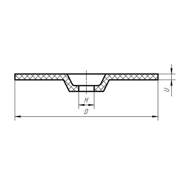 Cutting-off wheel on bakelite bond reinforсed 42 125x3x22.23 mm 14А F24 SI37-43 80 321289-1 photo